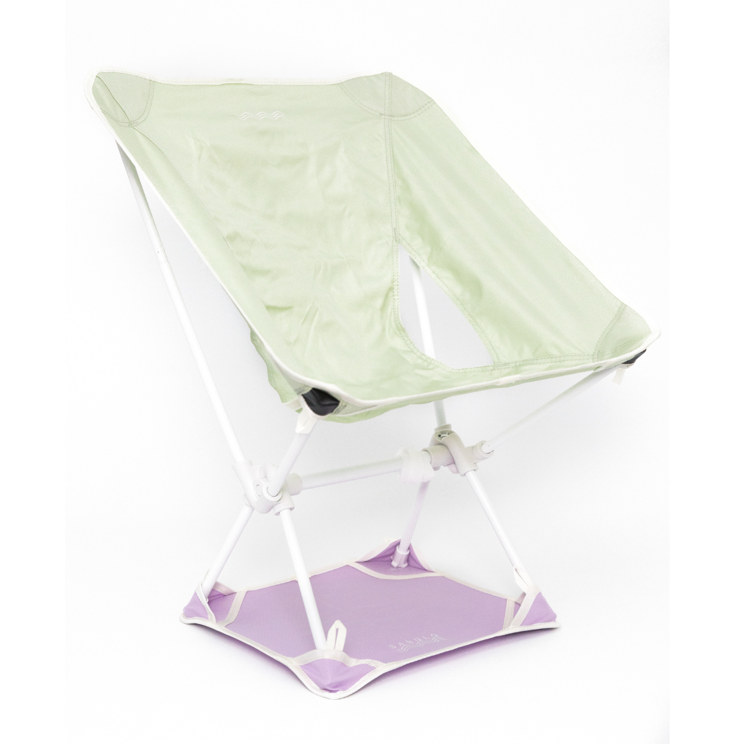 Sabulo Beach chair mint with lilac mat